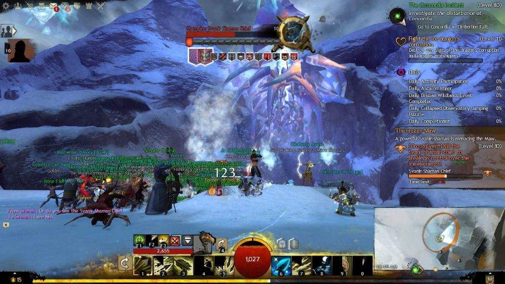 gw2 frozen out trouble with svanir