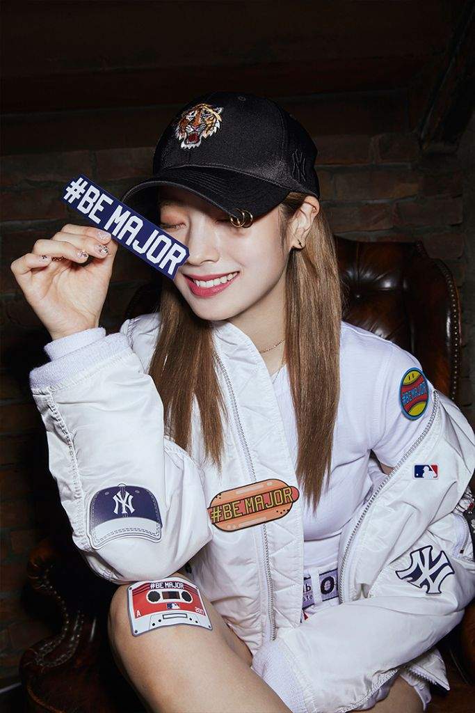 Mlb X Twice Dahyun Full Cut Pic Cr Twiceglobal Twice 트와이스 ㅤ Amino