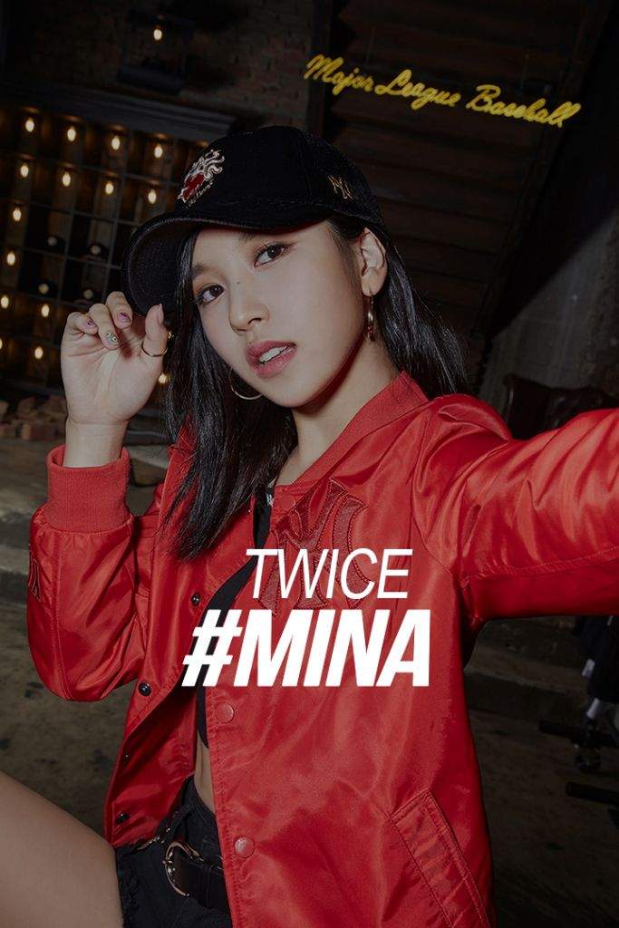 Mlb X Twice Mina Full Cut Pic Cr Twiceglobal Twice 트와이스 ㅤ Amino