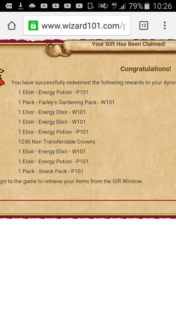 wizard101 free codes