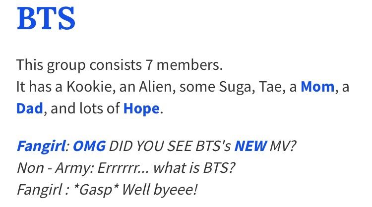 Bts Meaning Urban Dictionary Style Army S Amino