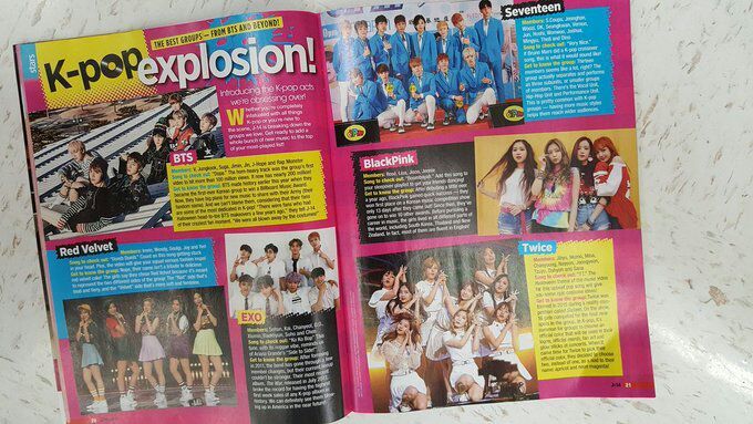 Bts Red Velvet Blackpink Exo Twice And Seventeen Featured In American Magazine Rose Amino Amino