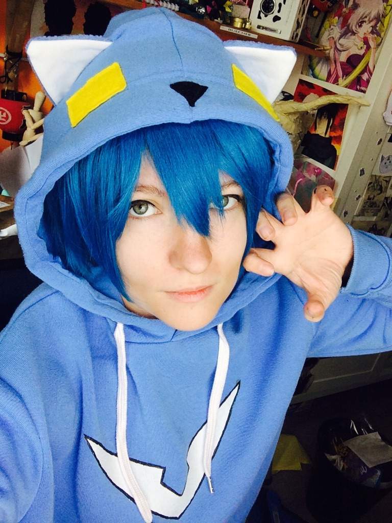 voltron blue lion hoodie