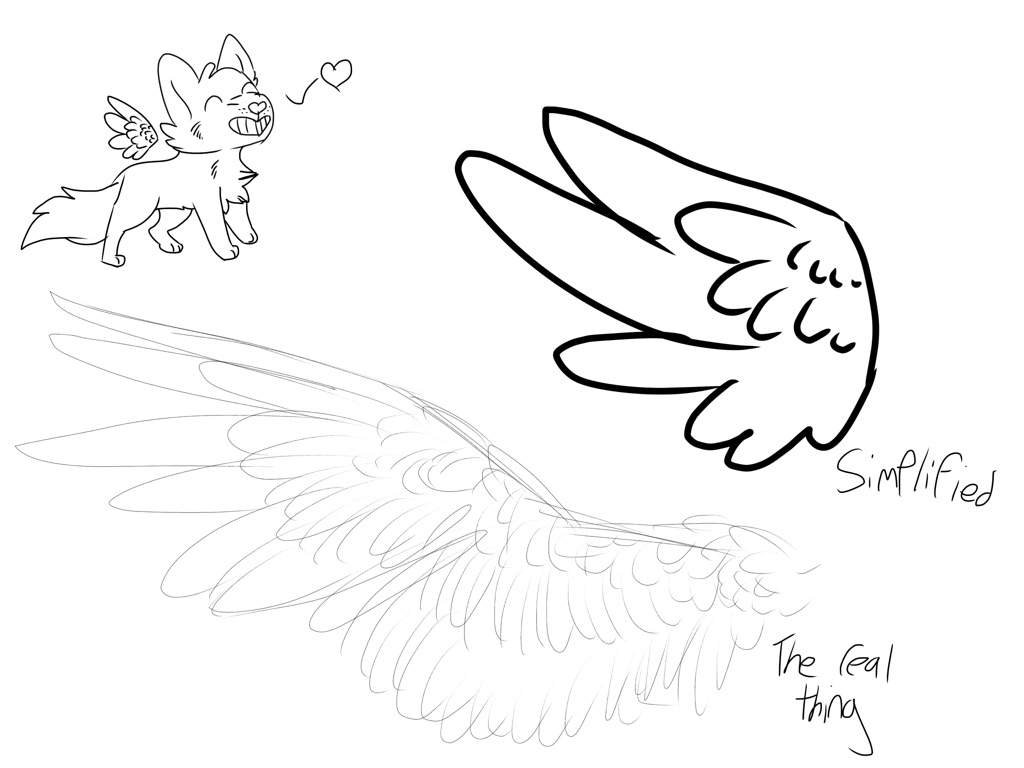 how to draw chibi wings