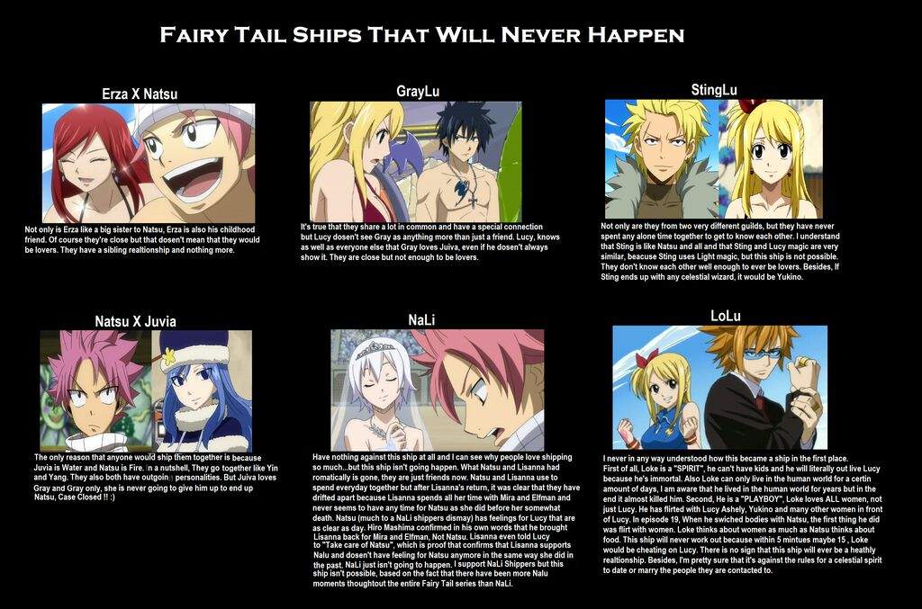 This Ship Will Never Happen Nalu Fairy Tail Amino