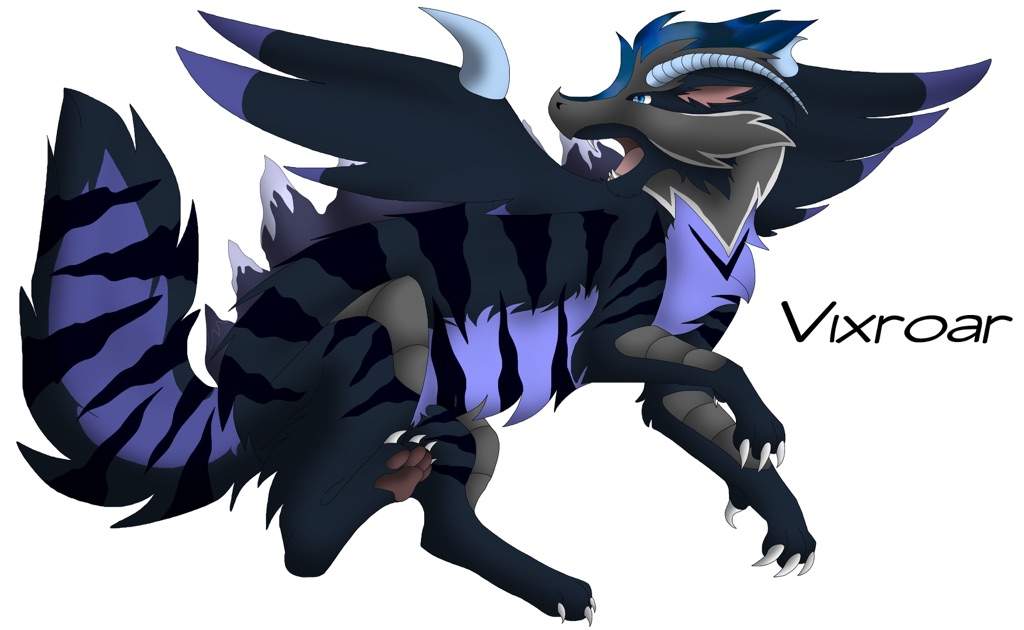 Vixroar, The Dragon Wolf Pokemon.