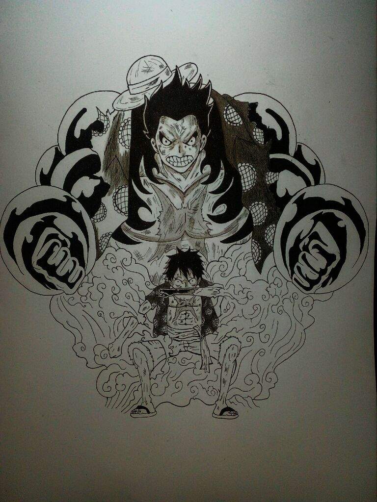 Dibujo de Monkey D Luffy ( Gear 4) | •Arte Amino• Amino