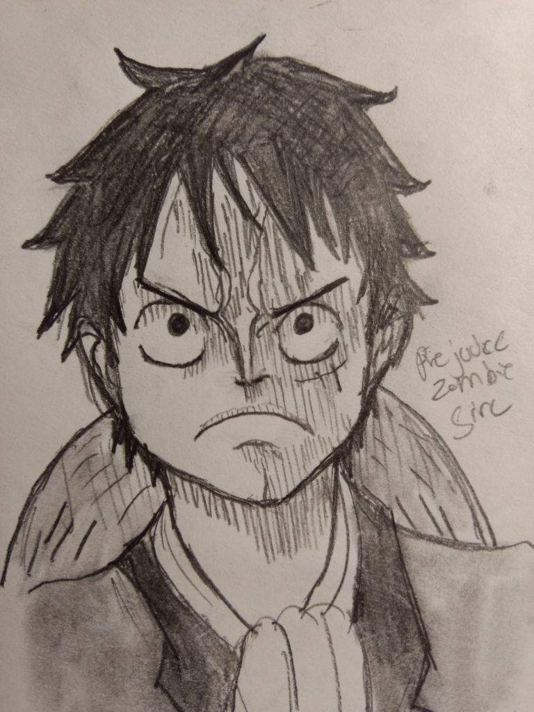 Luffy sketch | One Piece Amino