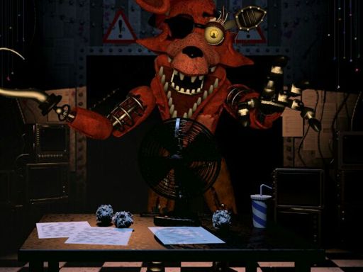 -=[Fan-made] Withered Foxy in the office=- | Five Nights At Freddy's Amino