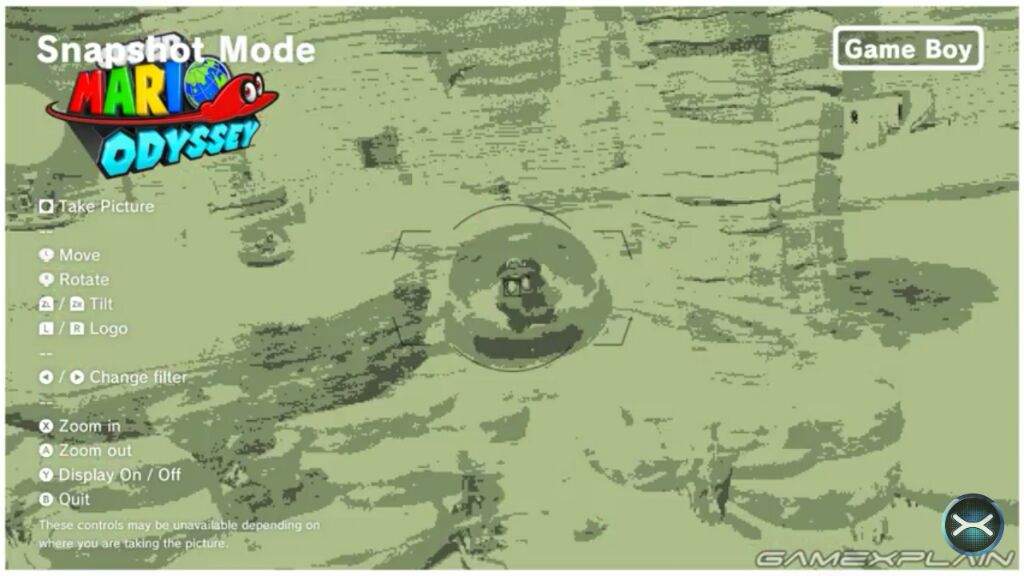 Super Mario Odyssey Snapshot Mode filters + controls! Nintendo Switch