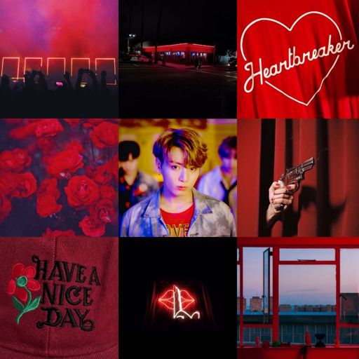 ️Red Jungkook Mood board ️ | ARMY's Amino