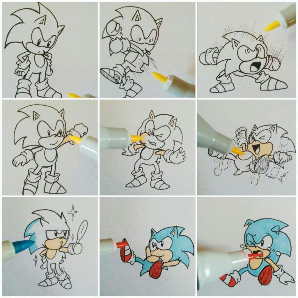 Coloring Classic Sonic | Sonic the Hedgehog! Amino