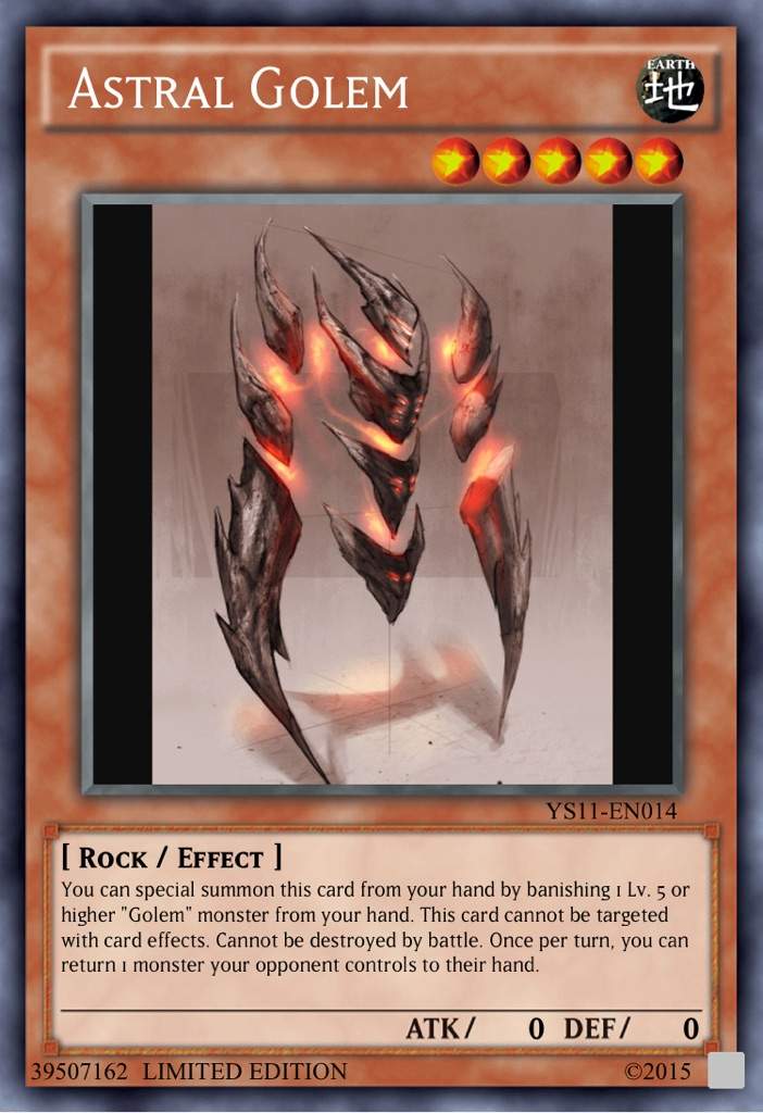 Custom Yugioh Cards 8 The "Golem" Archetype Wiki