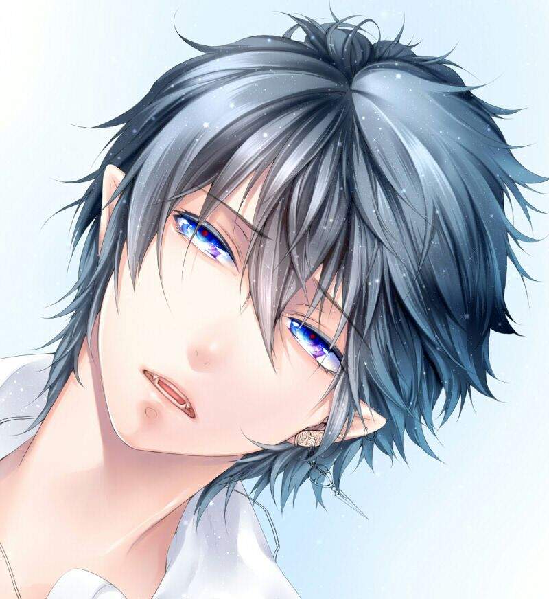 Blue haired anime boys