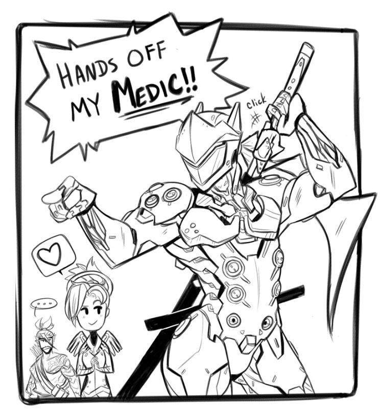 Genji X Mercy Overwatch Amino