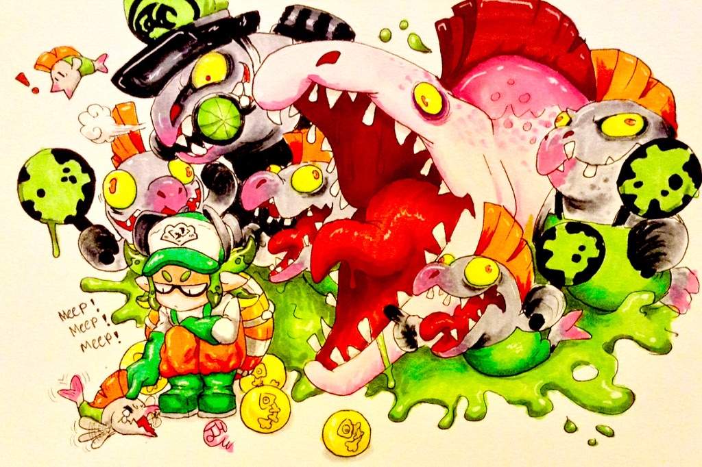 Splatoon Salmon Run Fan Art