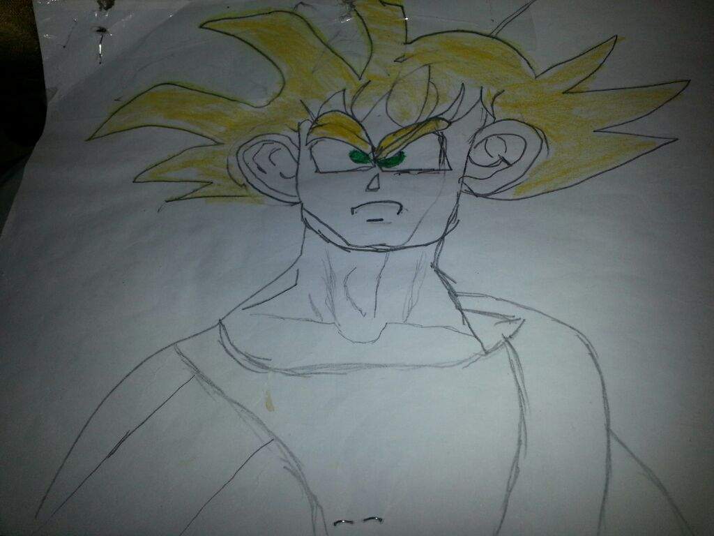 I Tried To Draw A Picture Of Goku From Dragon Ball Z I M Going To Try My Best To Draw The Rest Of The Characters Especially Pen Gohan S Daughter Dragonballz