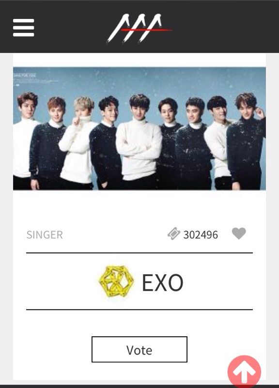 Vote for Exo on AAA! EXO (엑소) Amino