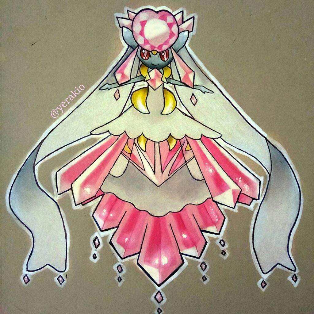 mega diancie coloring pages