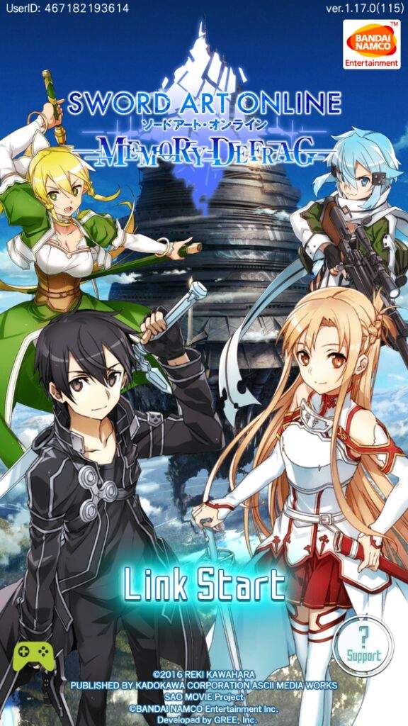 Op Kirito Sao Official Memory Defrag Amino