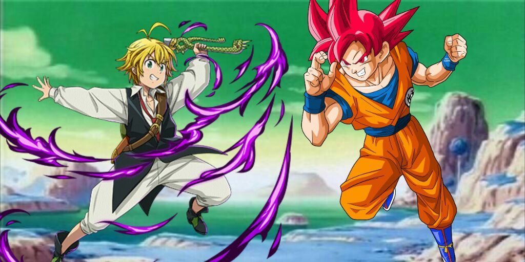 Goku y Vegeta VS Meliodas y Ban | DRAGON BALL ESPAÑOL Amino