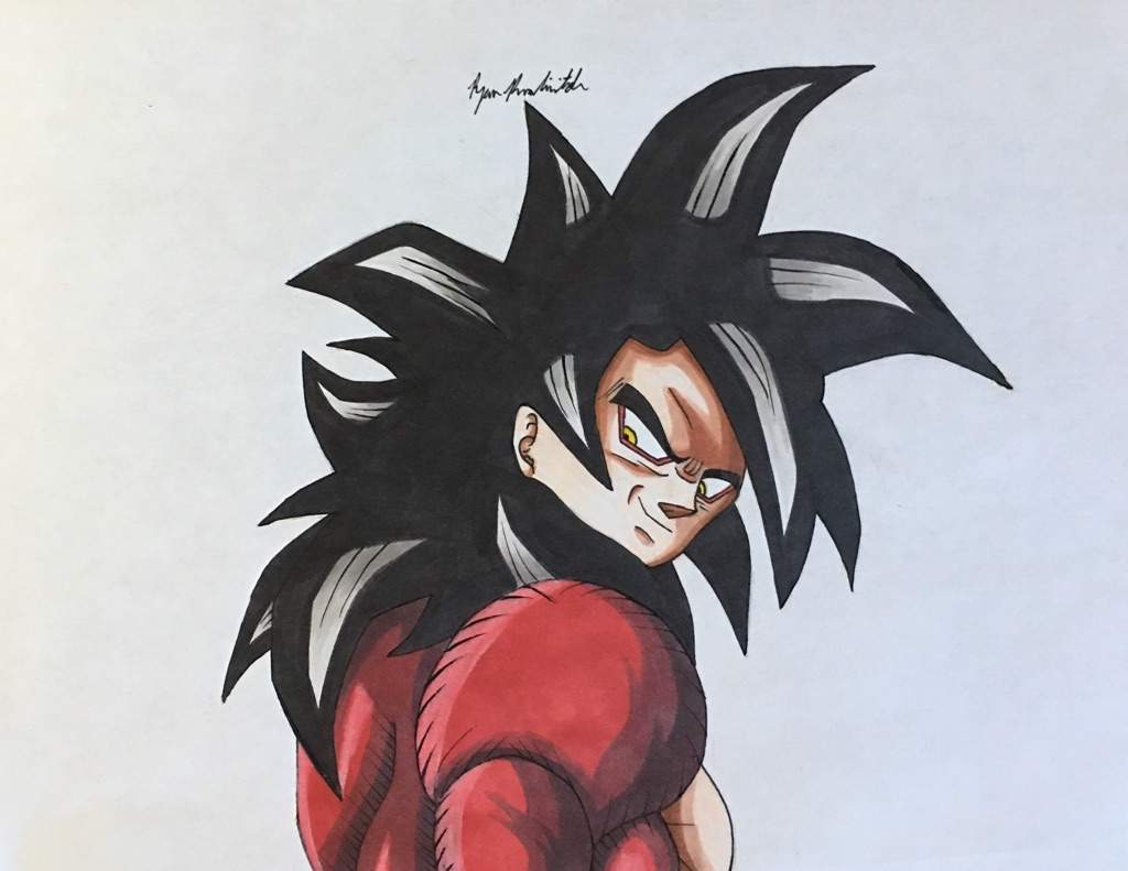 Super Saiyan 4 Goku Drawing DragonBallZ Amino