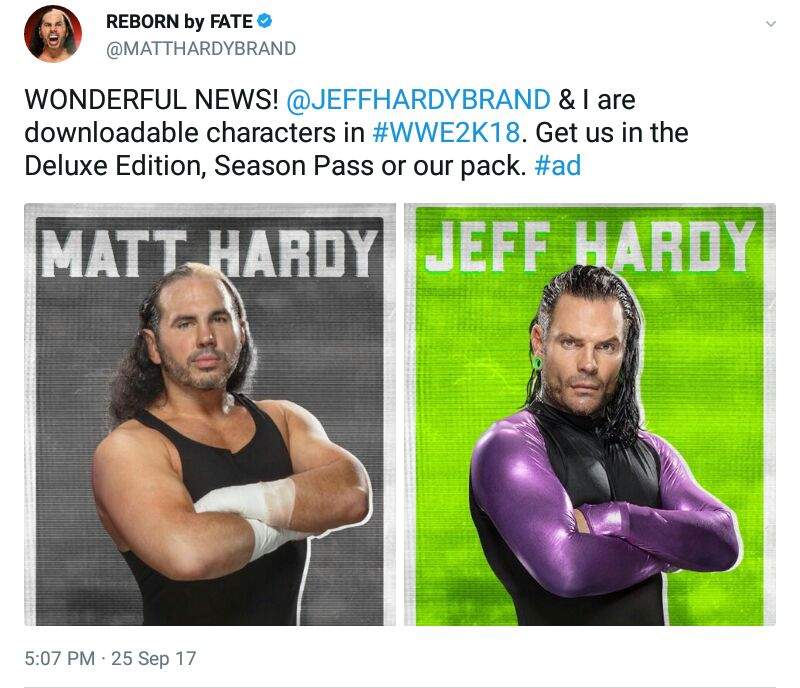 wwe 2k18 jeff hardy wwe 2k18 jeff hardy