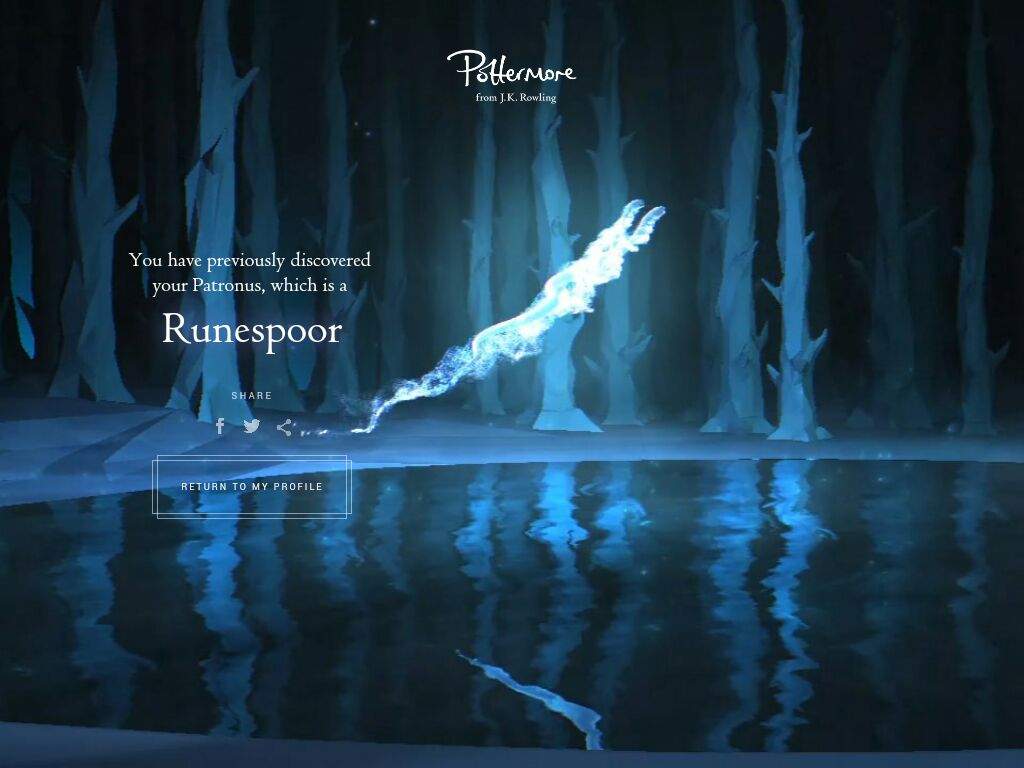 I have finally taken the patronus test and found out that mine is a. runesp...