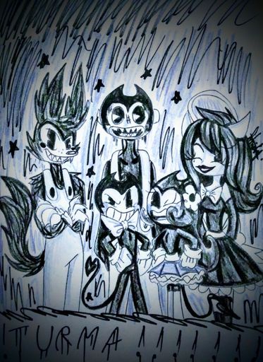 Bendy X Becky Fanart💕 Bendy And The Ink Machine Ptbr Amino 