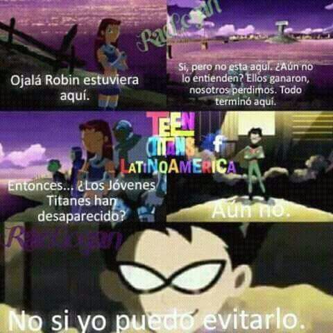 Ese robin siempre con sus frases inspiradoras | Teen Titans En Español.  Amino