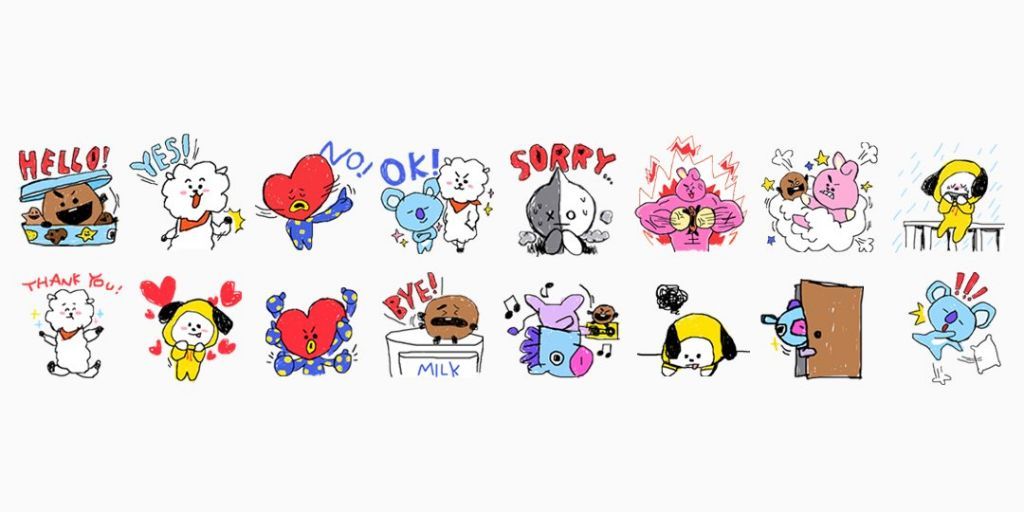 BTS Own LINE Stickers Characters!!! | ARMY's Amino