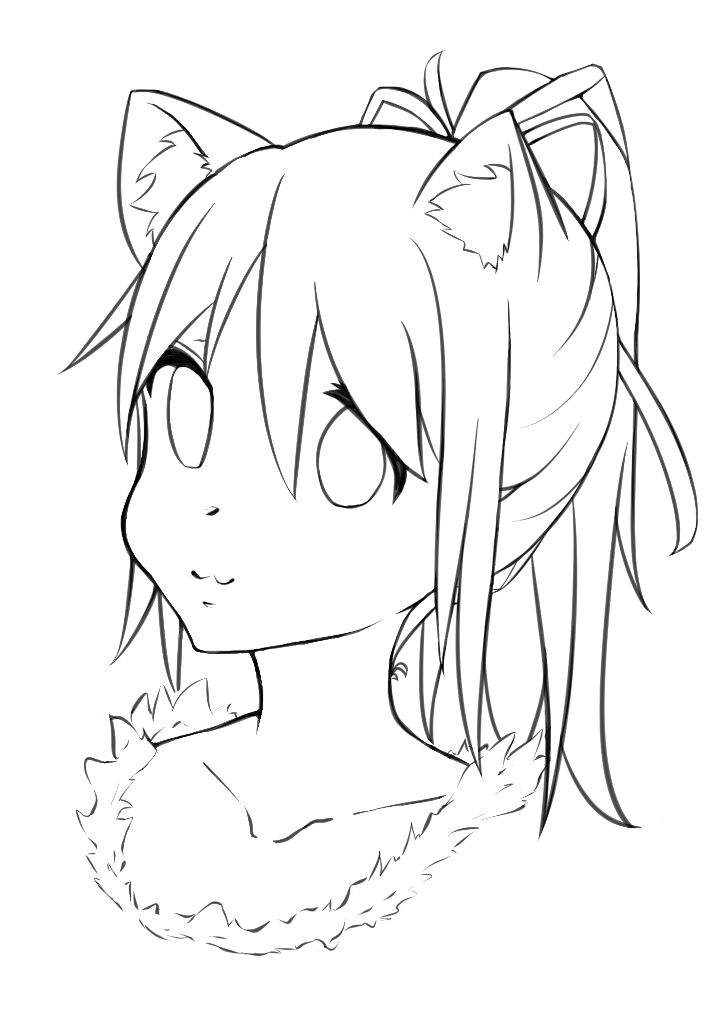 Cute Neko BASIC TUTORIAL (Lineart) | Neko Amino