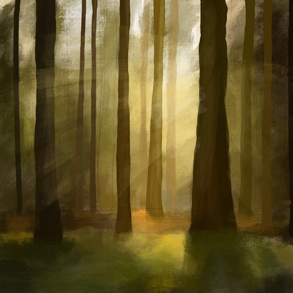 How To Draw A Forest Background Step By Step