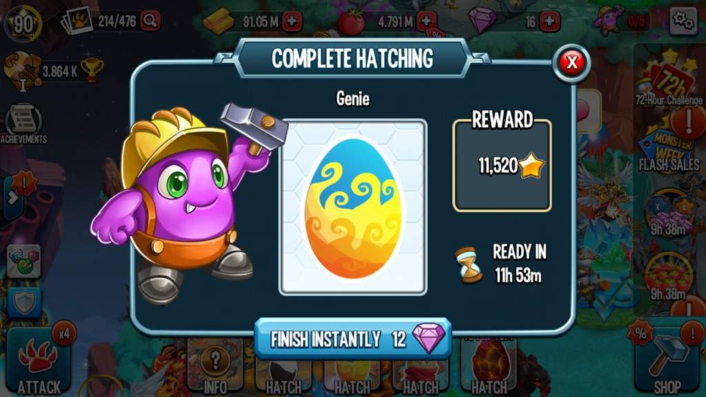 how tofarm gems monster legends on facebook