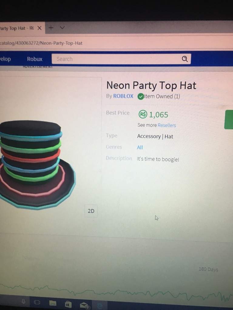 Neon Blue Top Hat Roblox