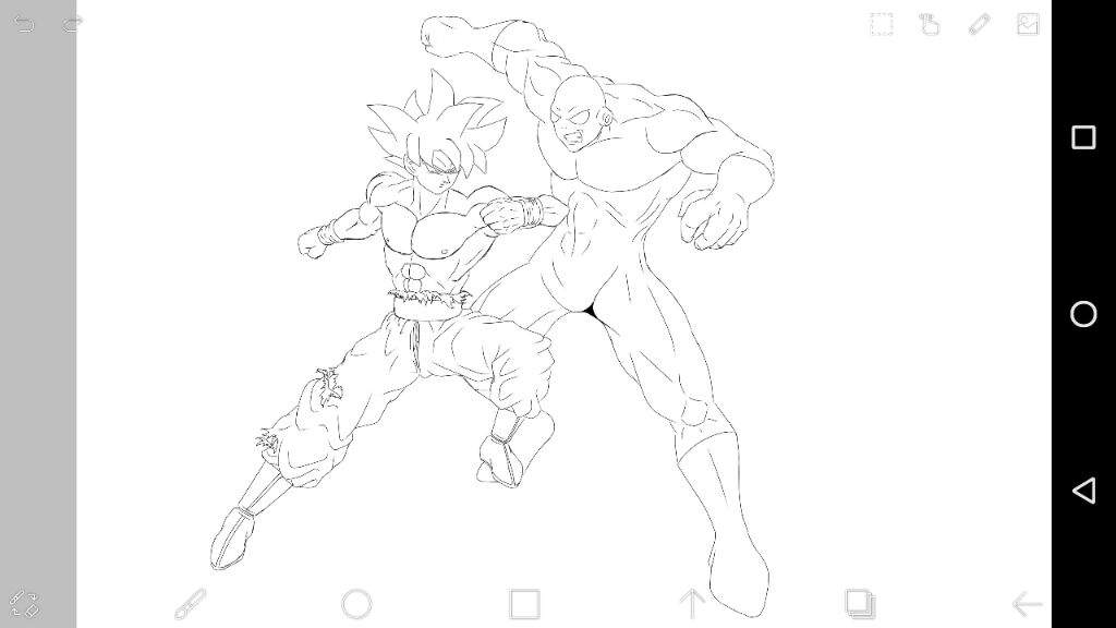 Limit breaker Goku vs greyred bull jiren Digital Art