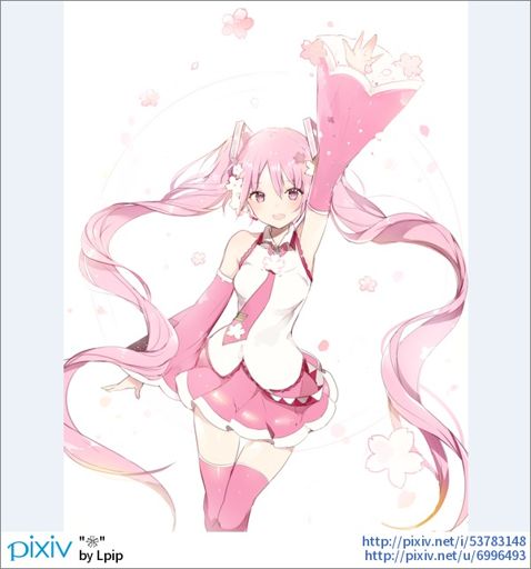 桜ミク 若糖 Pixiv Vocaloid Amino