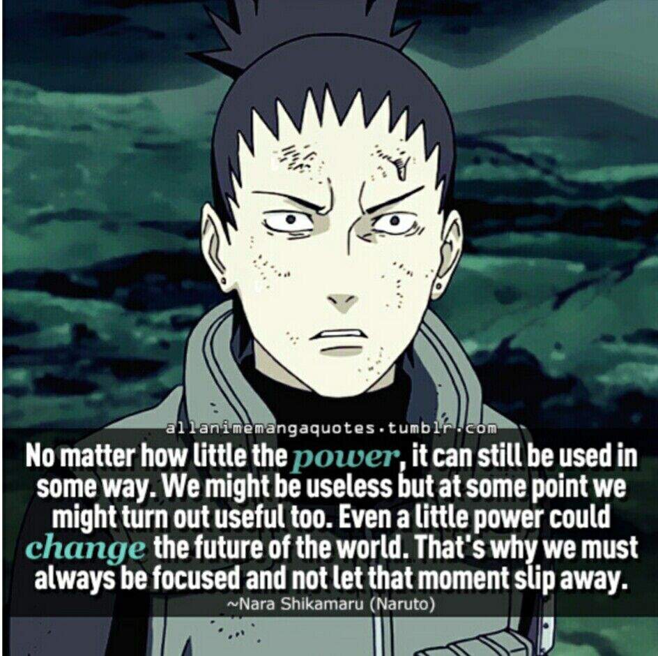 The right hand of the 7th hokage(shikamaru nara)quotes | Anime Amino