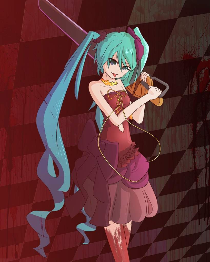 Splatter Party Fanart (Halloween Challenge) | Vocaloid Amino