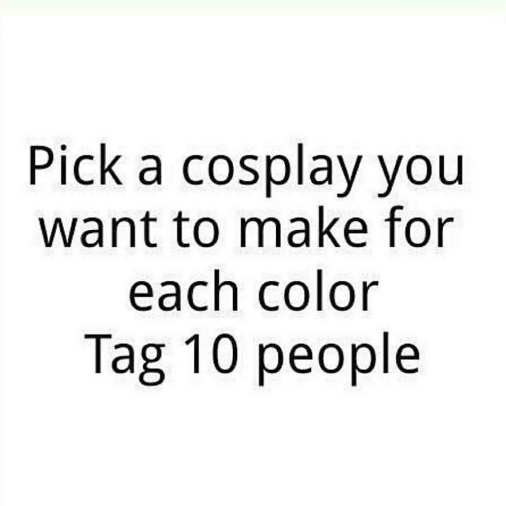 Color Cosplay Challenge Cosplay Amino 