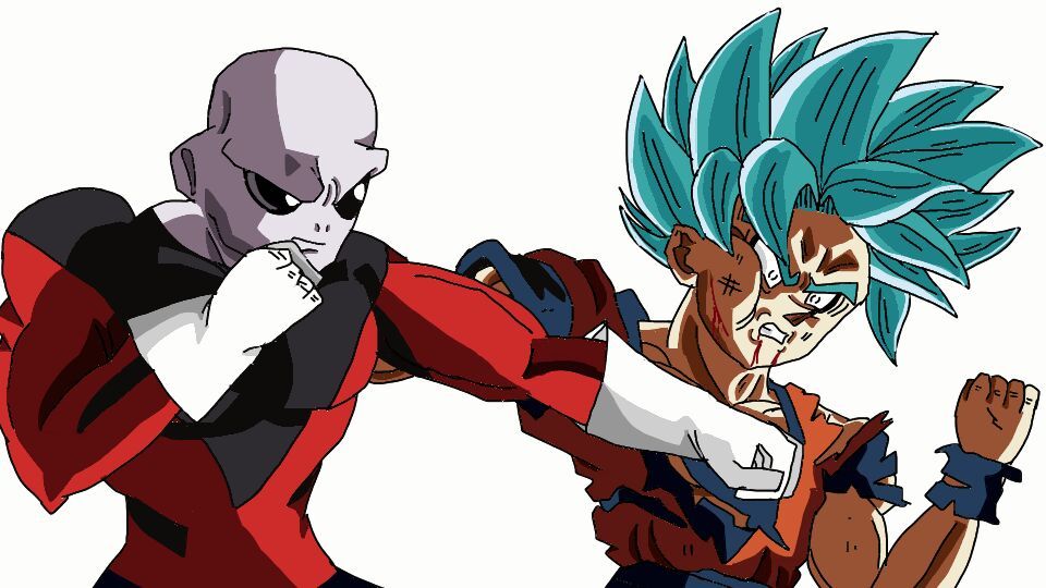 Goku VS Jiren DIGITAL DRAWING | DragonBallZ Amino