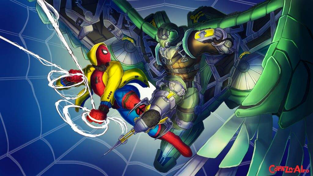 Spidey vs Vulture [Speedpaint Link Below] | Marvel Amino