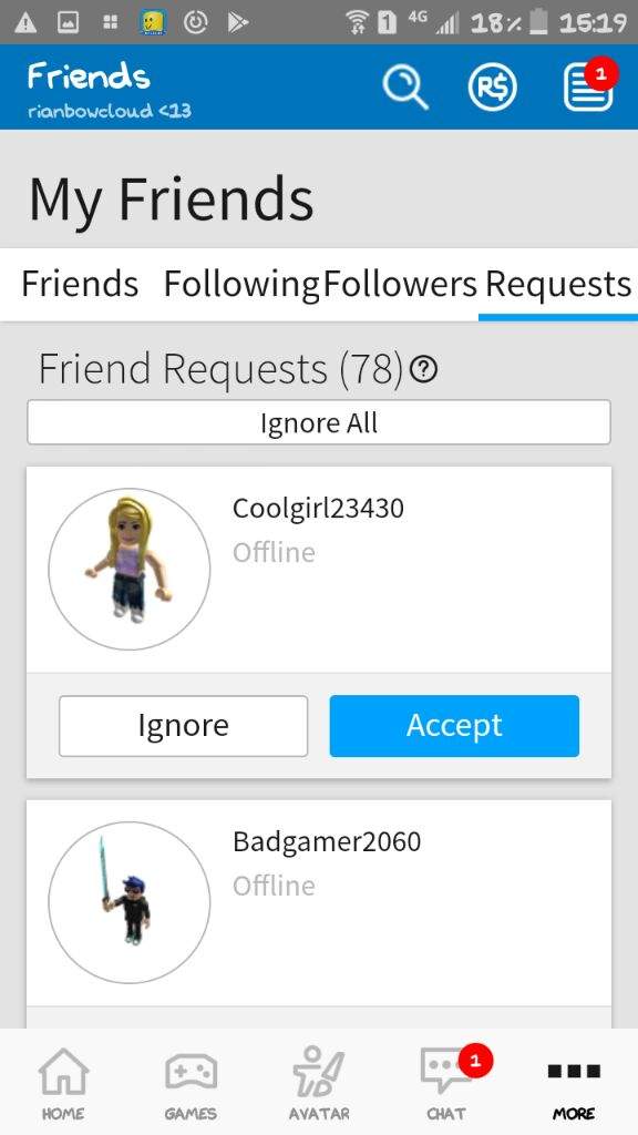 Thxs For The Friend Request Roblox Amino - how to cancel a friend request on roblox