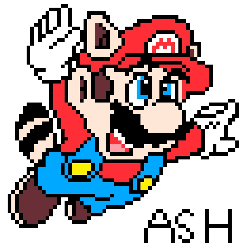 How To Draw Super Mario Pixel Art Popular Century Theme Loader Reverasite