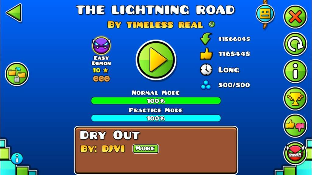 Easy Demon - The Lightning Road | Geometry Dash Amino