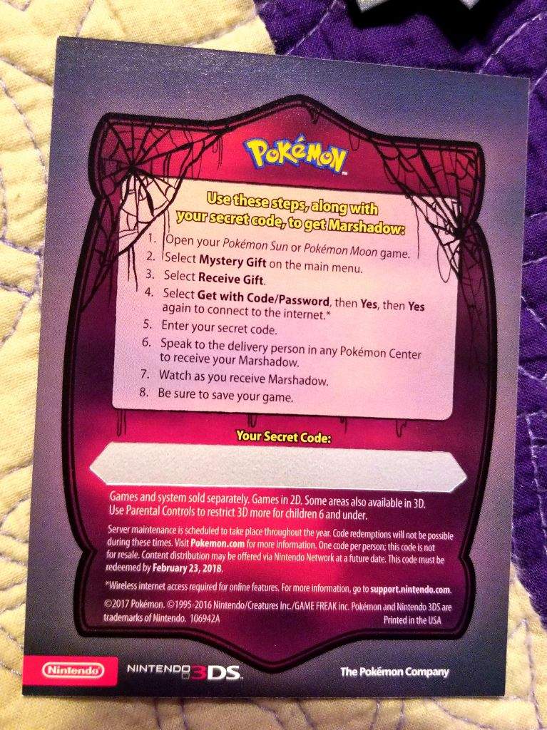 Marshadow Event Code Cards Pokemon Amino - roblox pokemon rise of marshadow codes