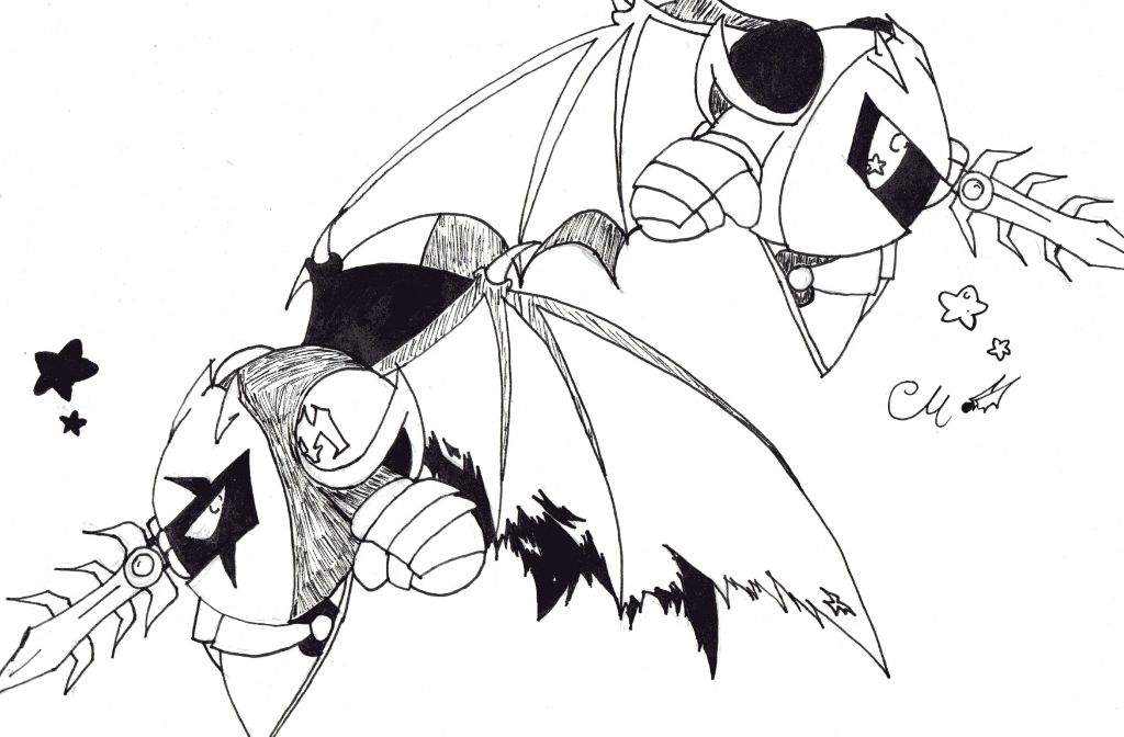 meta knight kirby coloring pages