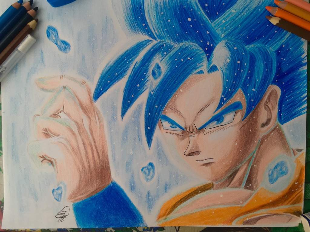Goku SSJ Blue #MiPropioArte  DibujArte Amino