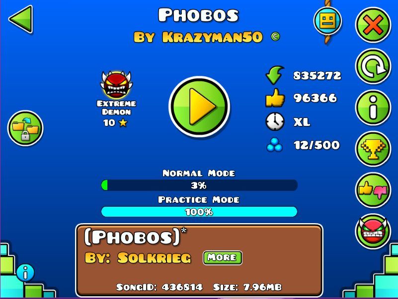 Phobos geometry dash на каком месте