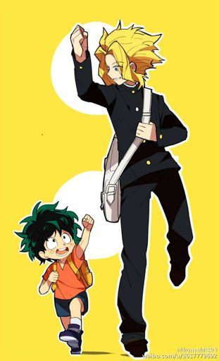 Toshinori and Midoriya~! | Anime Amino